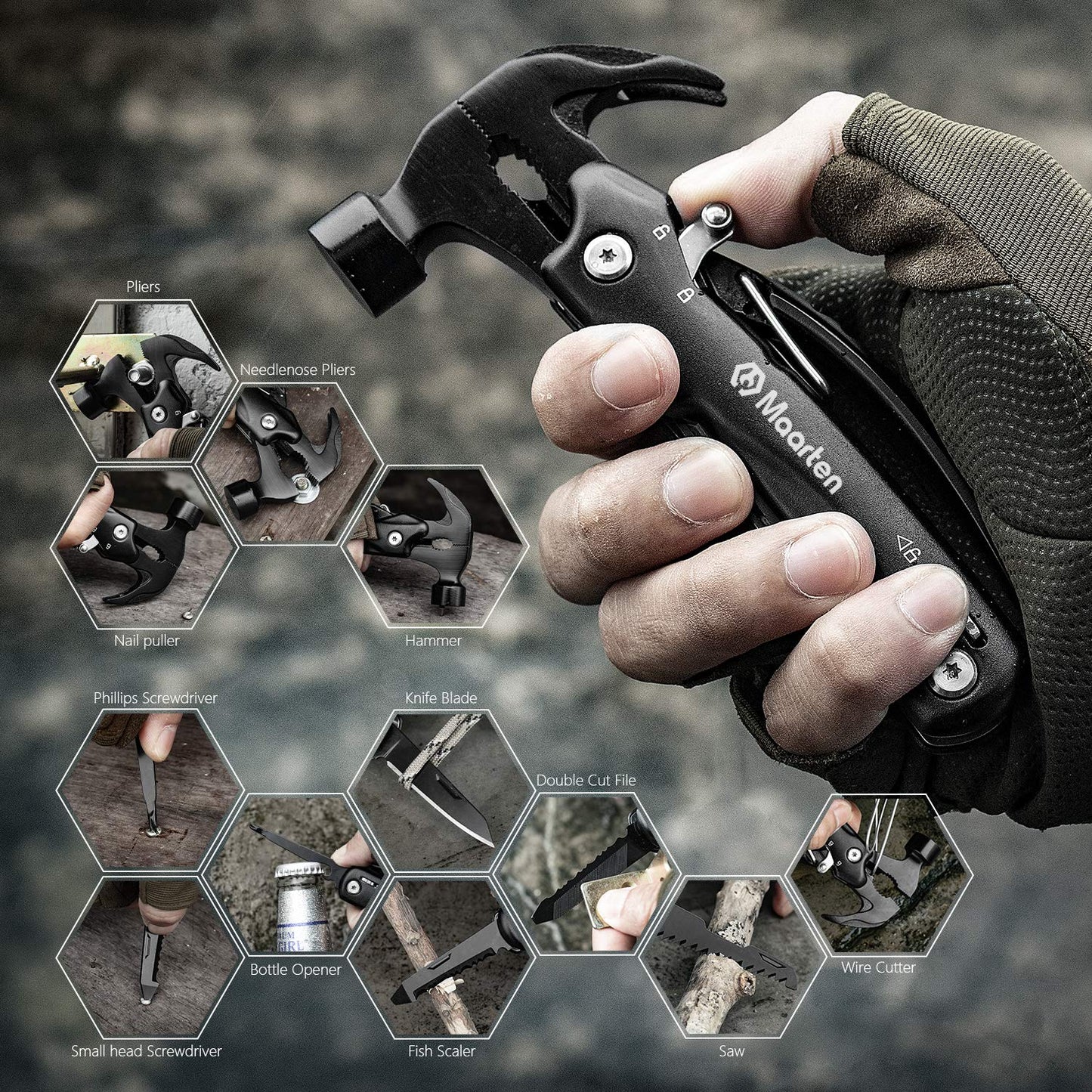 14 in 1 Multitool - Camping Zubehör