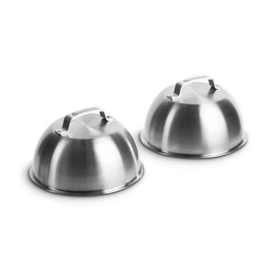 Edelstahl Burgerglocken 2-er Set