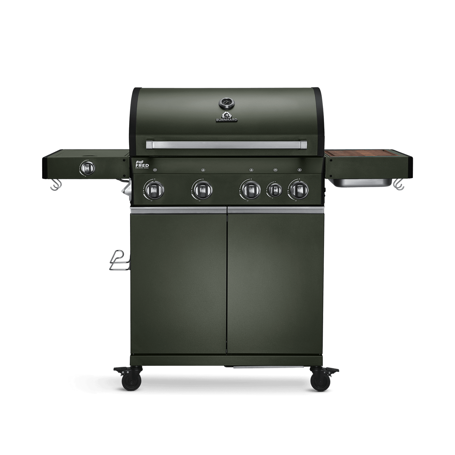 Big FRED Deluxe Gasgrill 4-Brenner Green Edition | Edelstahl-Rost