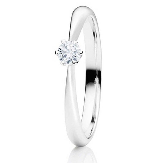 Ring von Capolavoro mit einem 0,15 ct Brillant in der Qualität TW/si