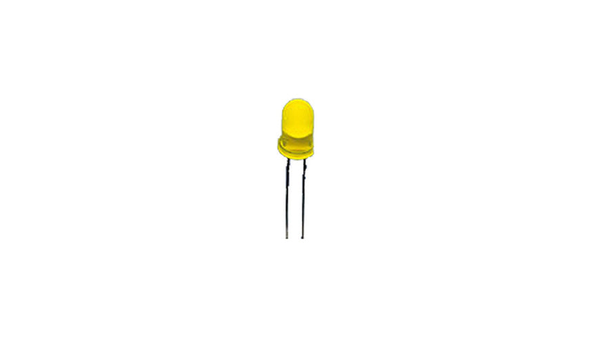 Superhelle 5 mm LED, Gelb, 2.100 mcd, 10er-Pack