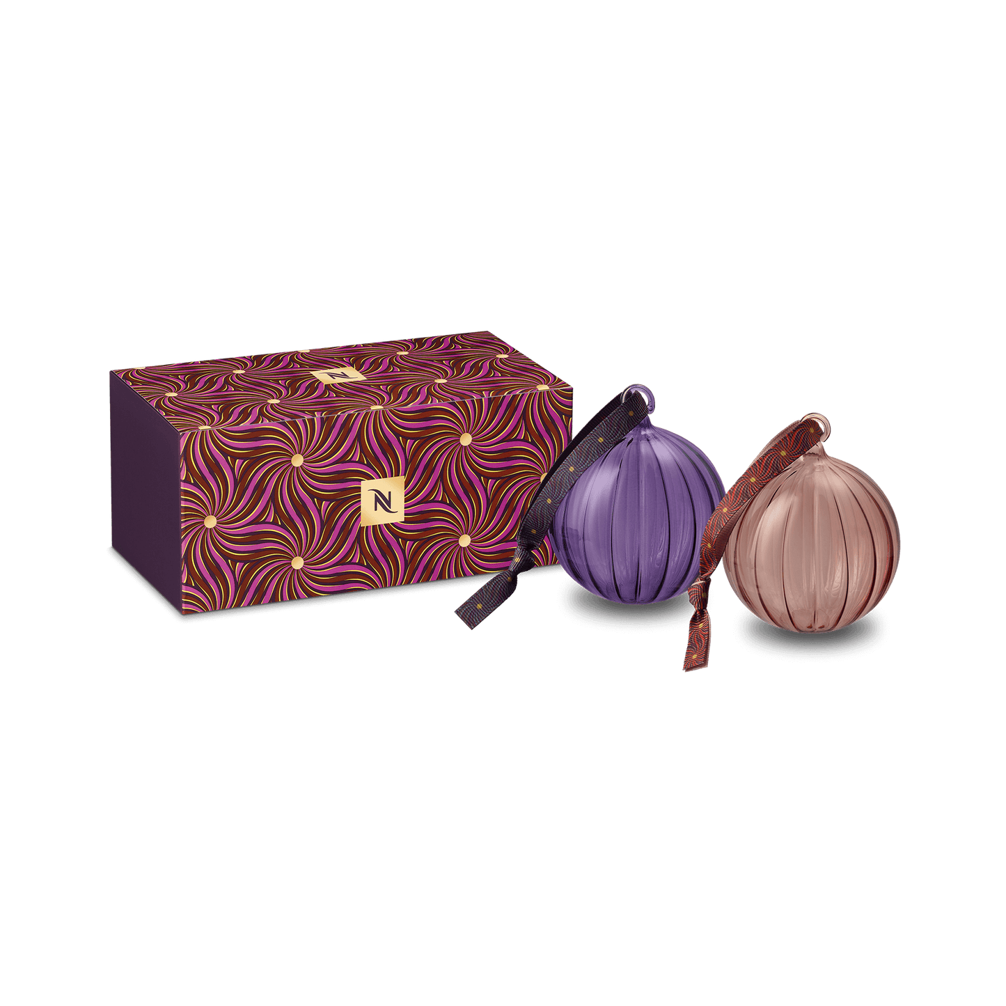 Nespresso Christbaumkugeln aus Glas