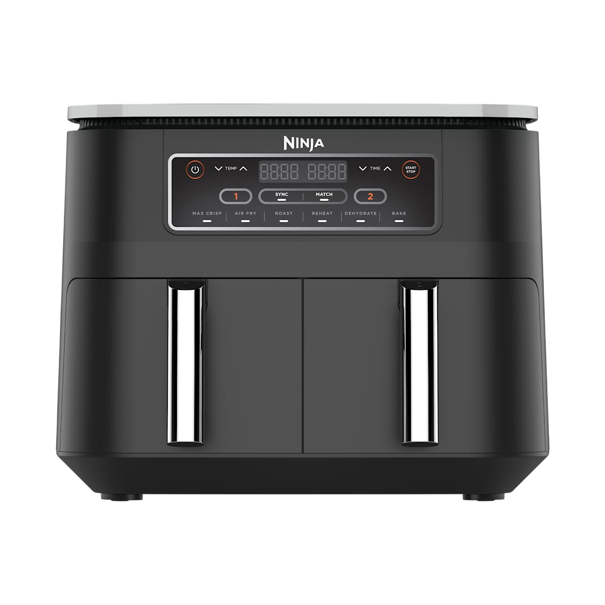 Ninja Heißluftfritteuse 7 6 Liter Dual Zone 2 Garzonen SYNC-Funktion schwarz AF300EU