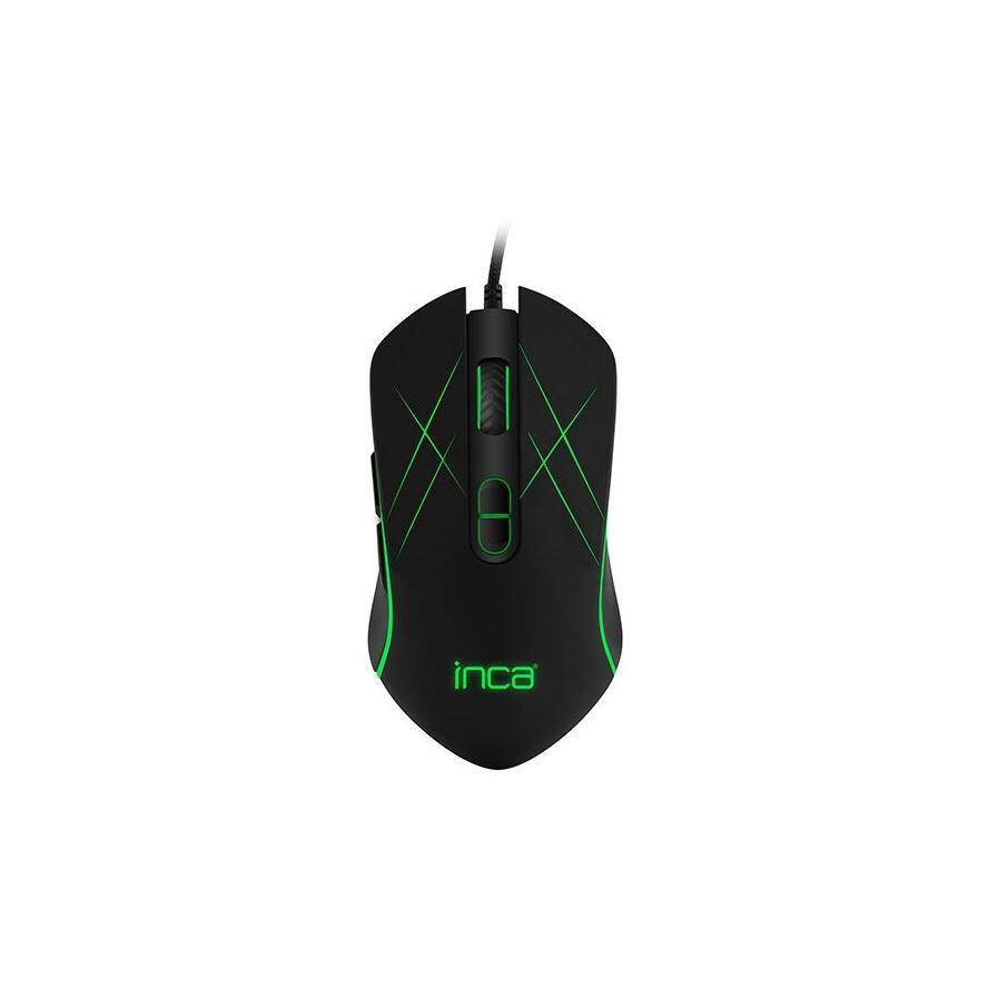 INCA Gaming Maus IMG-GT12 3200 DPI, RGB, 7 Tasten, USB, SW retail