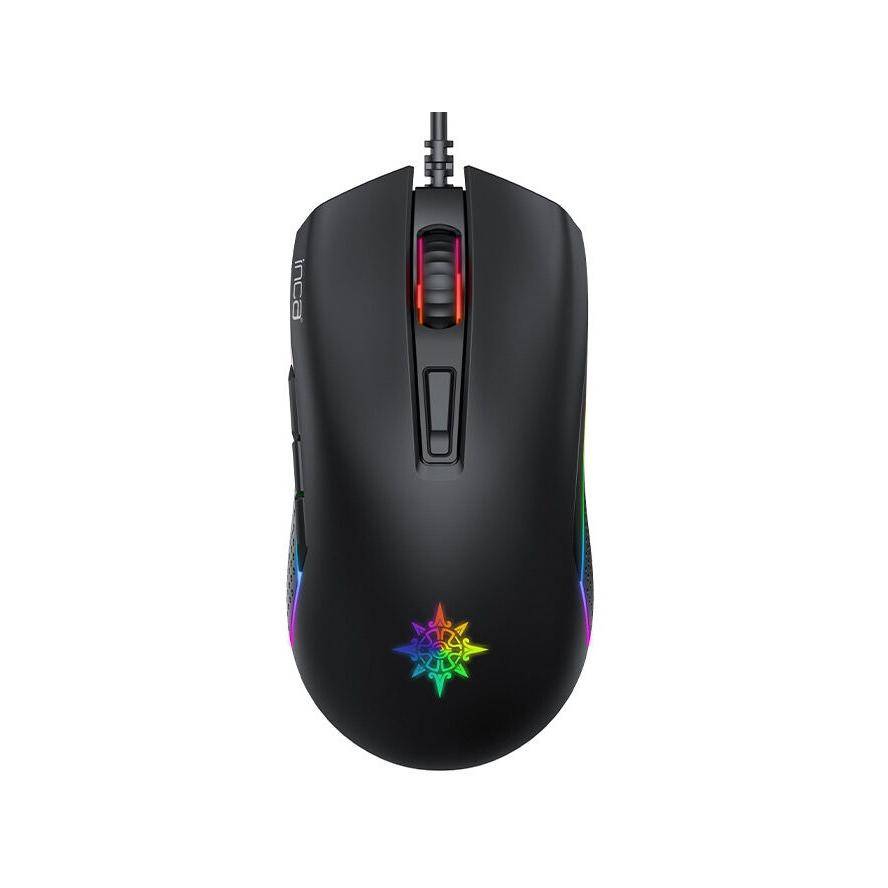 INCA Gaming Maus IMG-GT14 3600 DPI, RGB, 7 Tasten, USB, SW retail