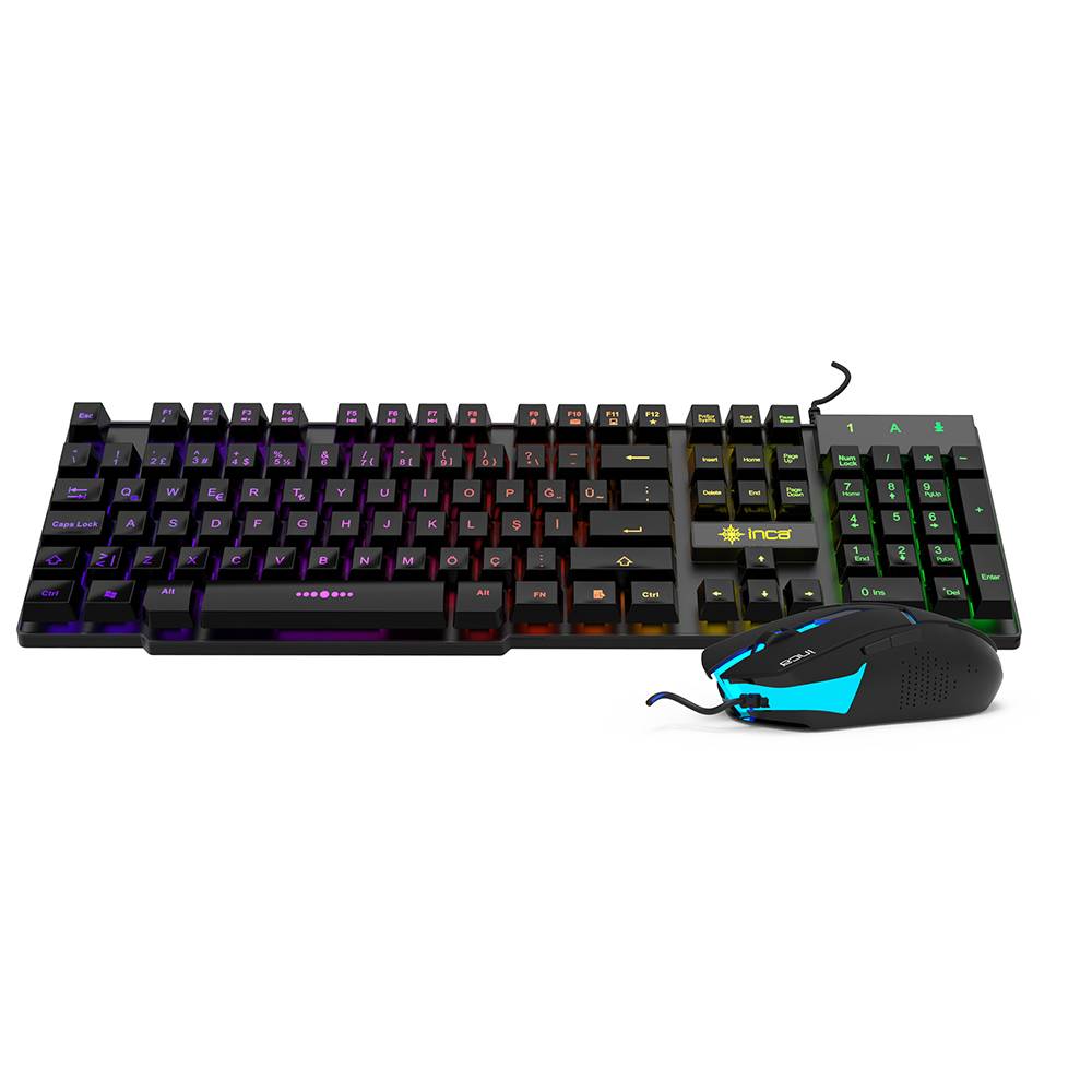 INCA Gaming Tastatur IKG-448 inkl. Maus, RGB, dt. Layout retail