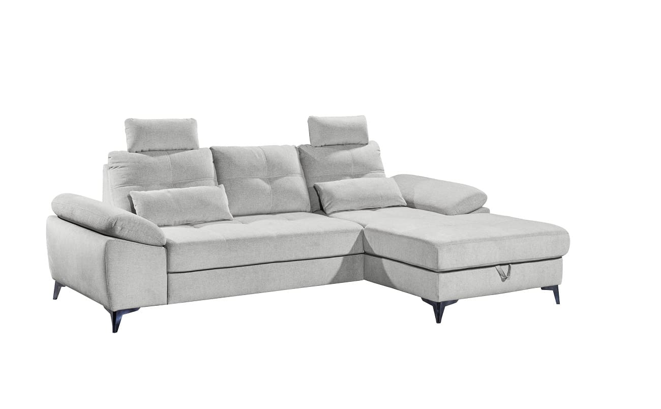 Luxuriöses Ecksofa Auckland mit Schlaffunktion und Bettkasten von Ed Exciting Design