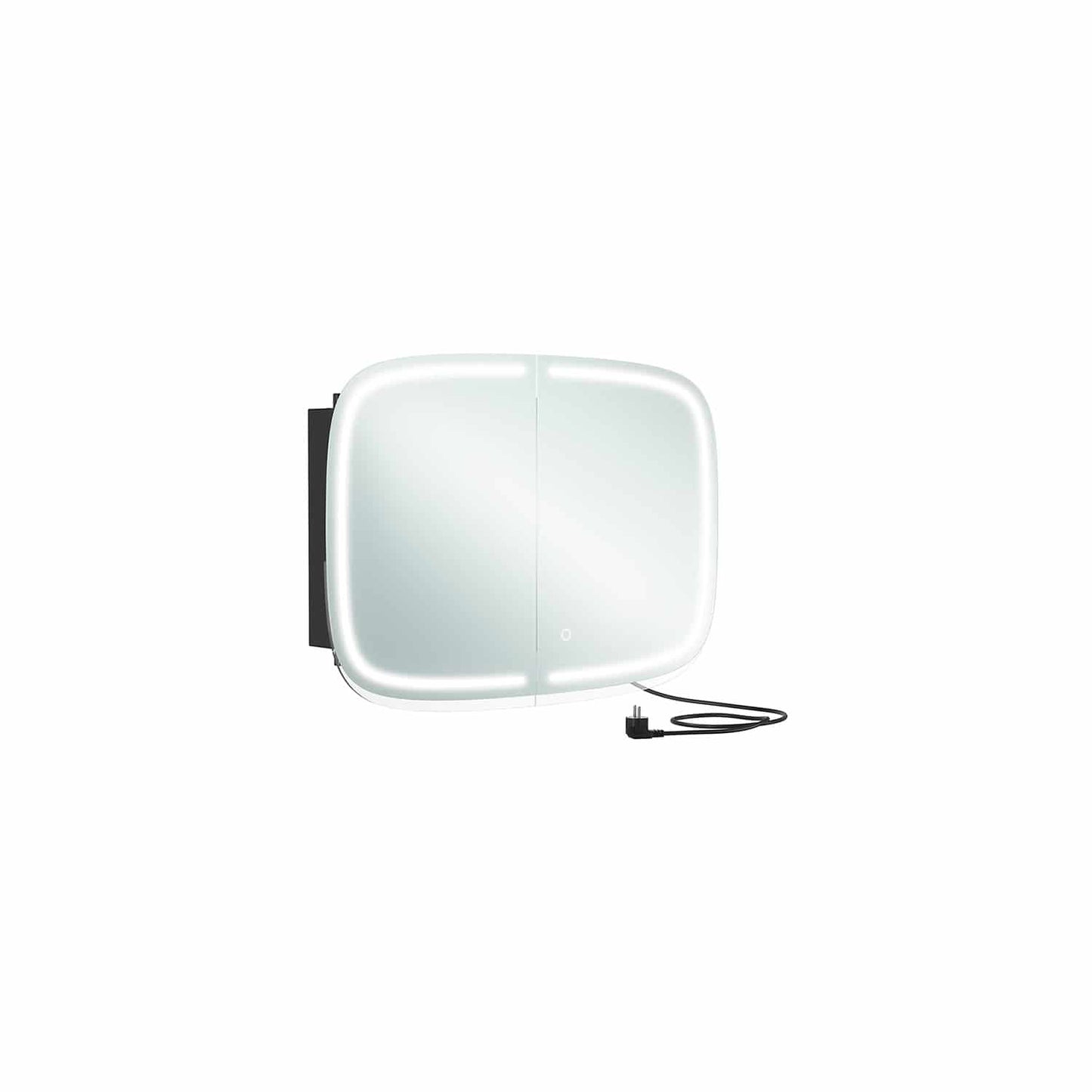 Spiegelschrank mit Beleuchtung tintenschwarz