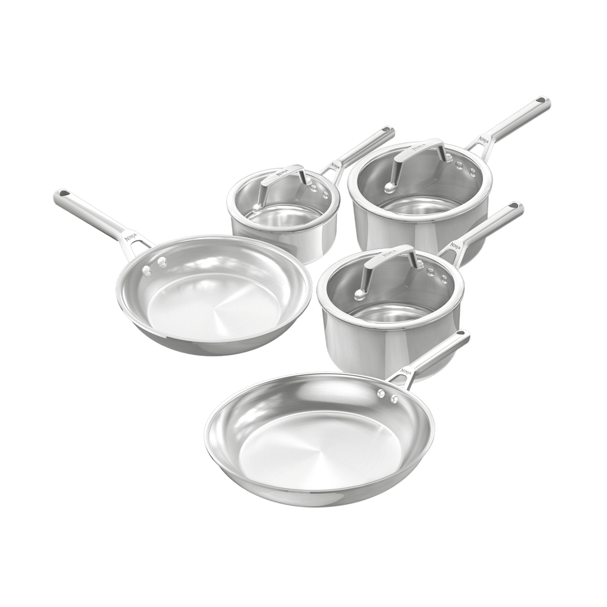 Ninja EverClad 5-teiliges Set aus Edelstahl | C95005EUI | von SharkNinja
