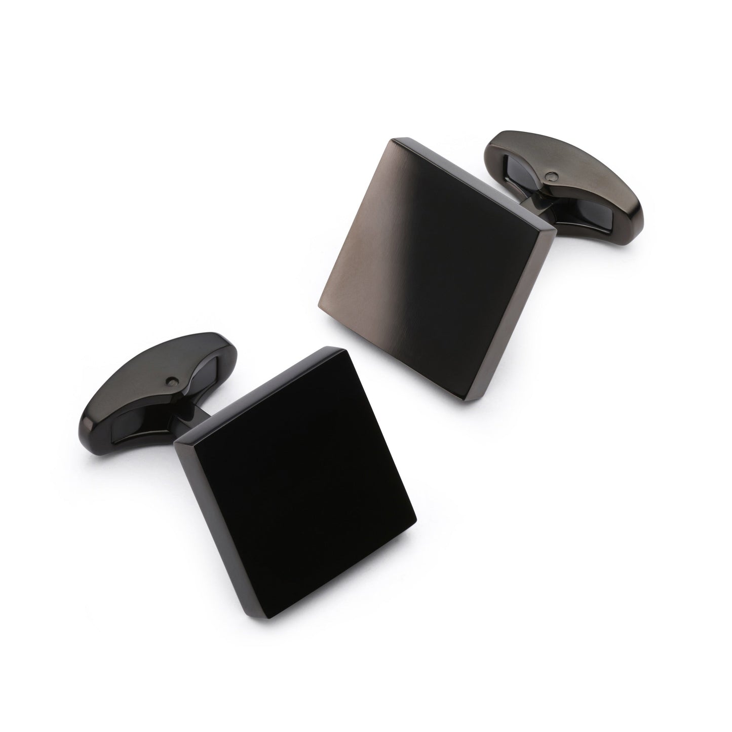 Square Cufflinks In Gun Metal