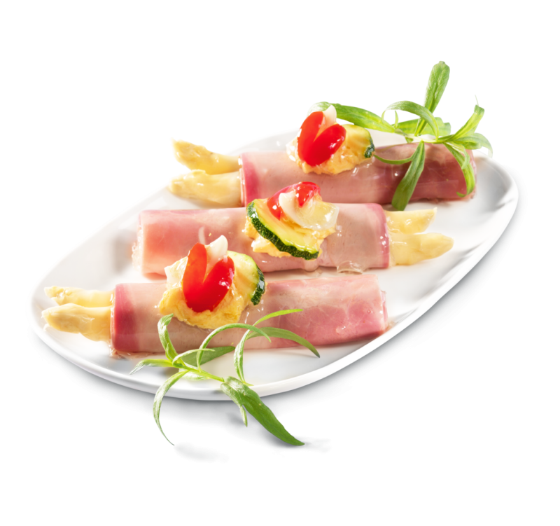 Schinken, Spargel, Ei
