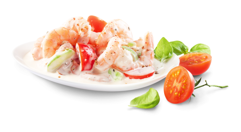 Garnele, Tomate, Joghurt