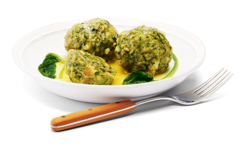 Spinat Knödel frisch