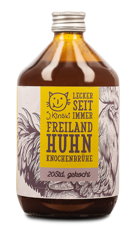 Bio Knochenbrühe Freilandhuhn