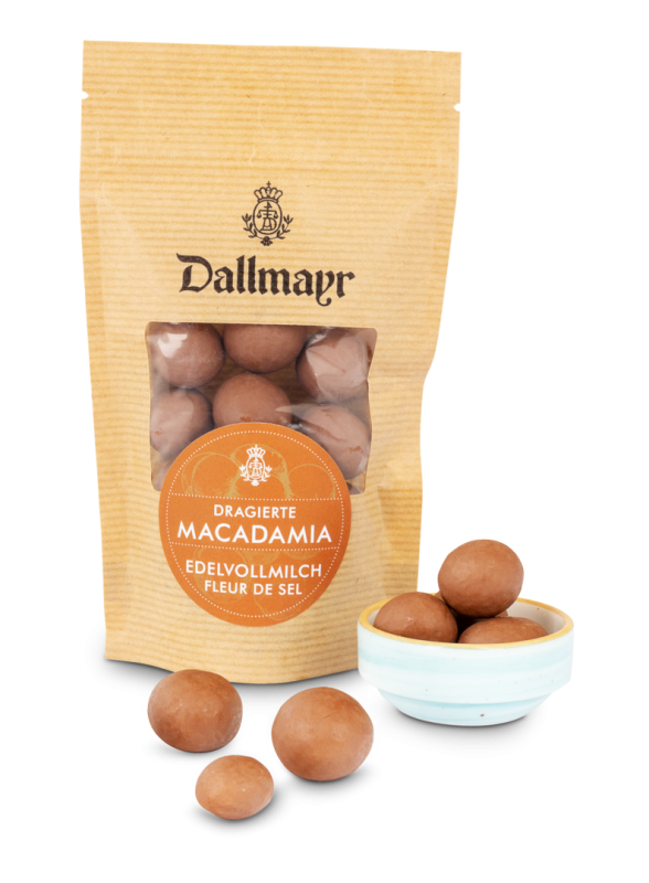 Macadamia in Edelvollmilch und Fleur de Sel Dallmayr