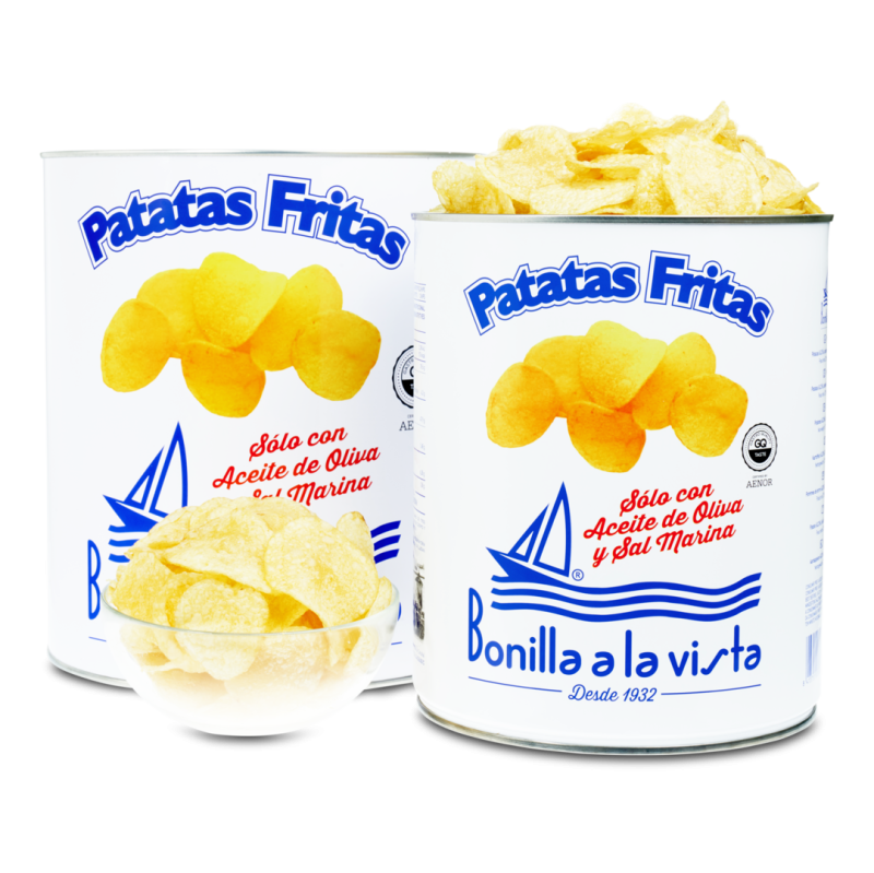 Patatas Fritas mit Olivenöl und Meersalz
