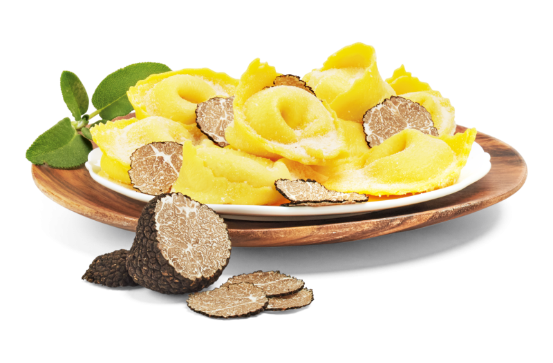 Cappellacci mit Parmesan und schwarzem Trüffel