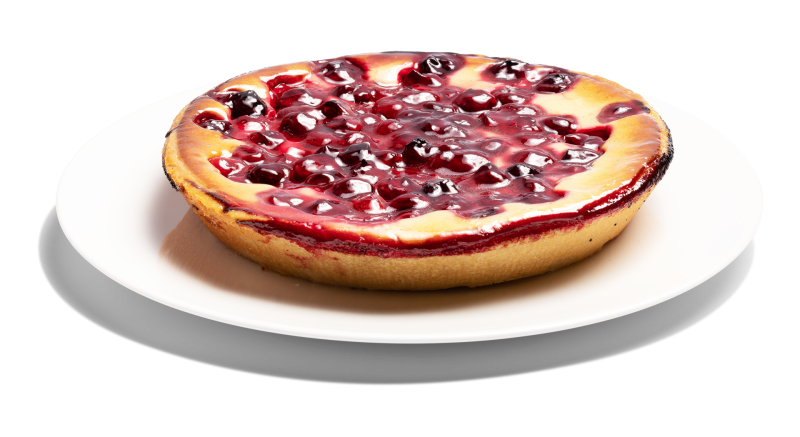 Kirsch-Sauerrahm Tarte, für 4 bis 6 Personen
