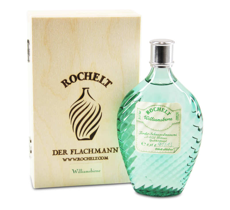 Rochelt Williamsbirne Glasflachmann