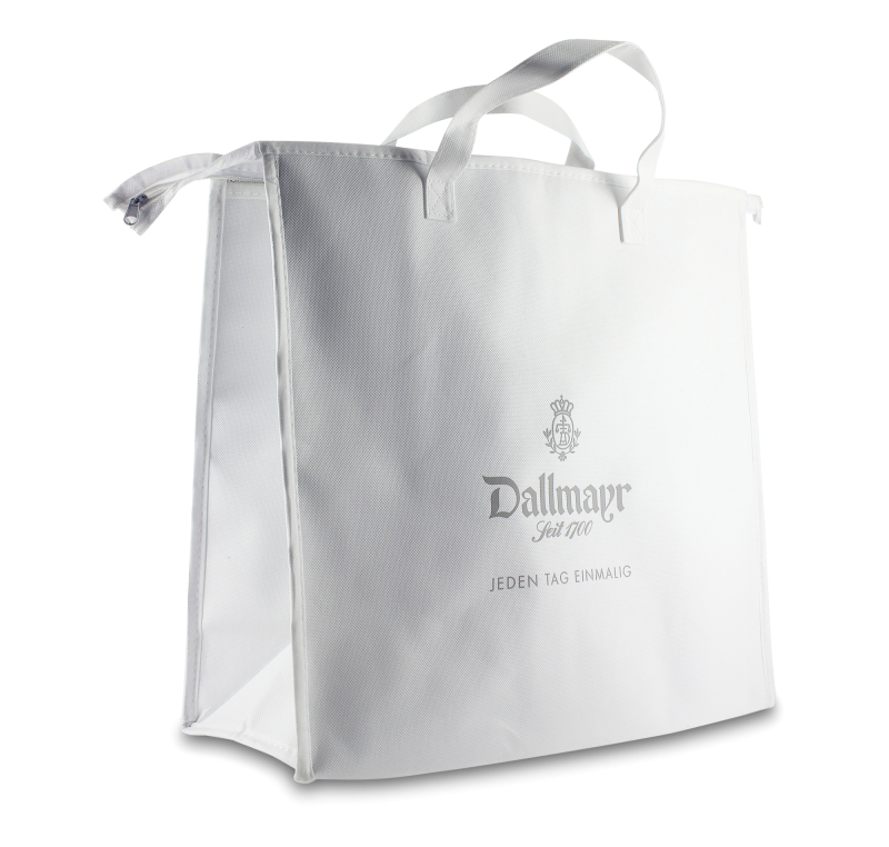 Kühltasche weiß mit Logo