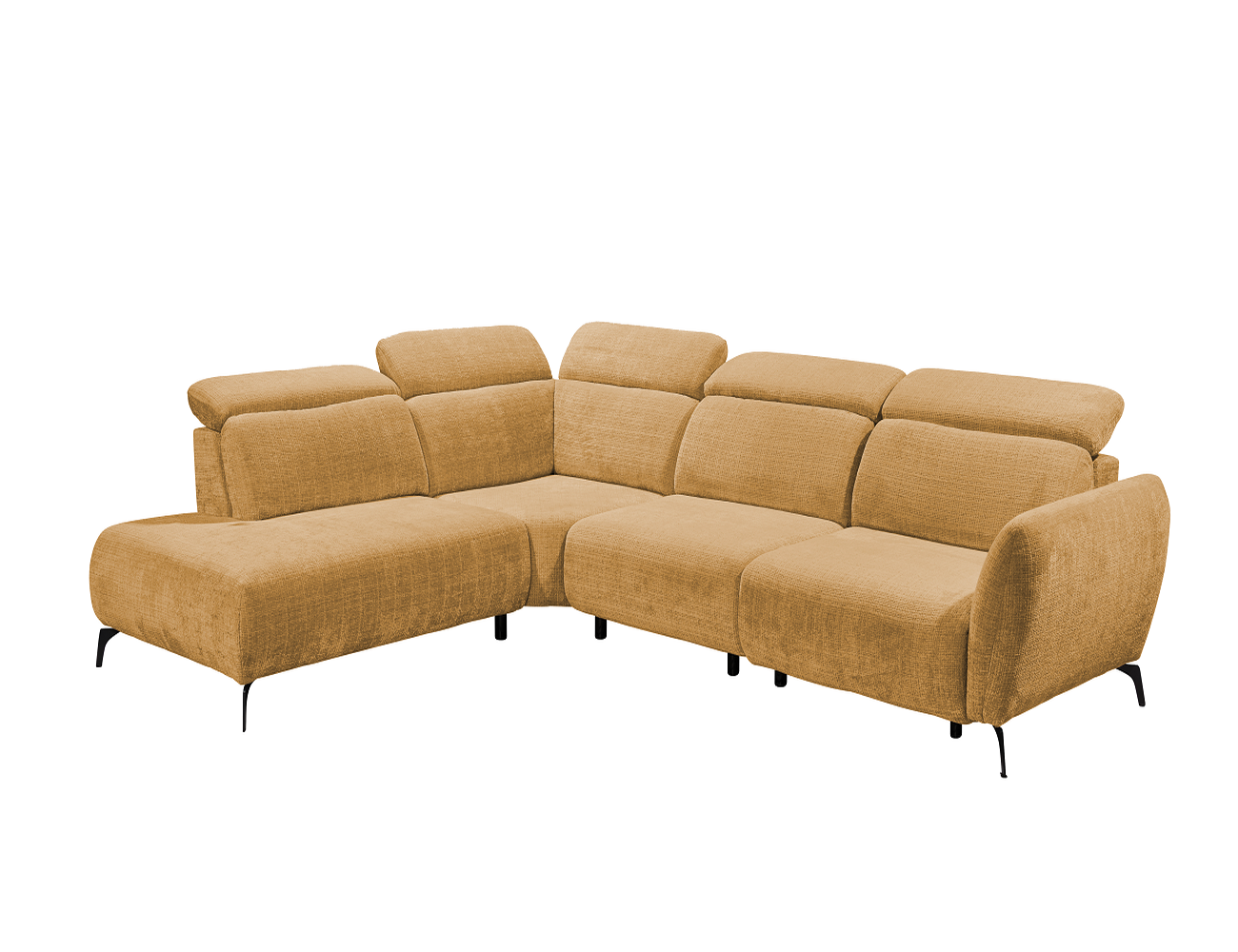 Luxus Relaxsofa Kiel von ED Exciting Design – Elektronische Relaxfunktion & Mikrofaser Chenille Bezug
