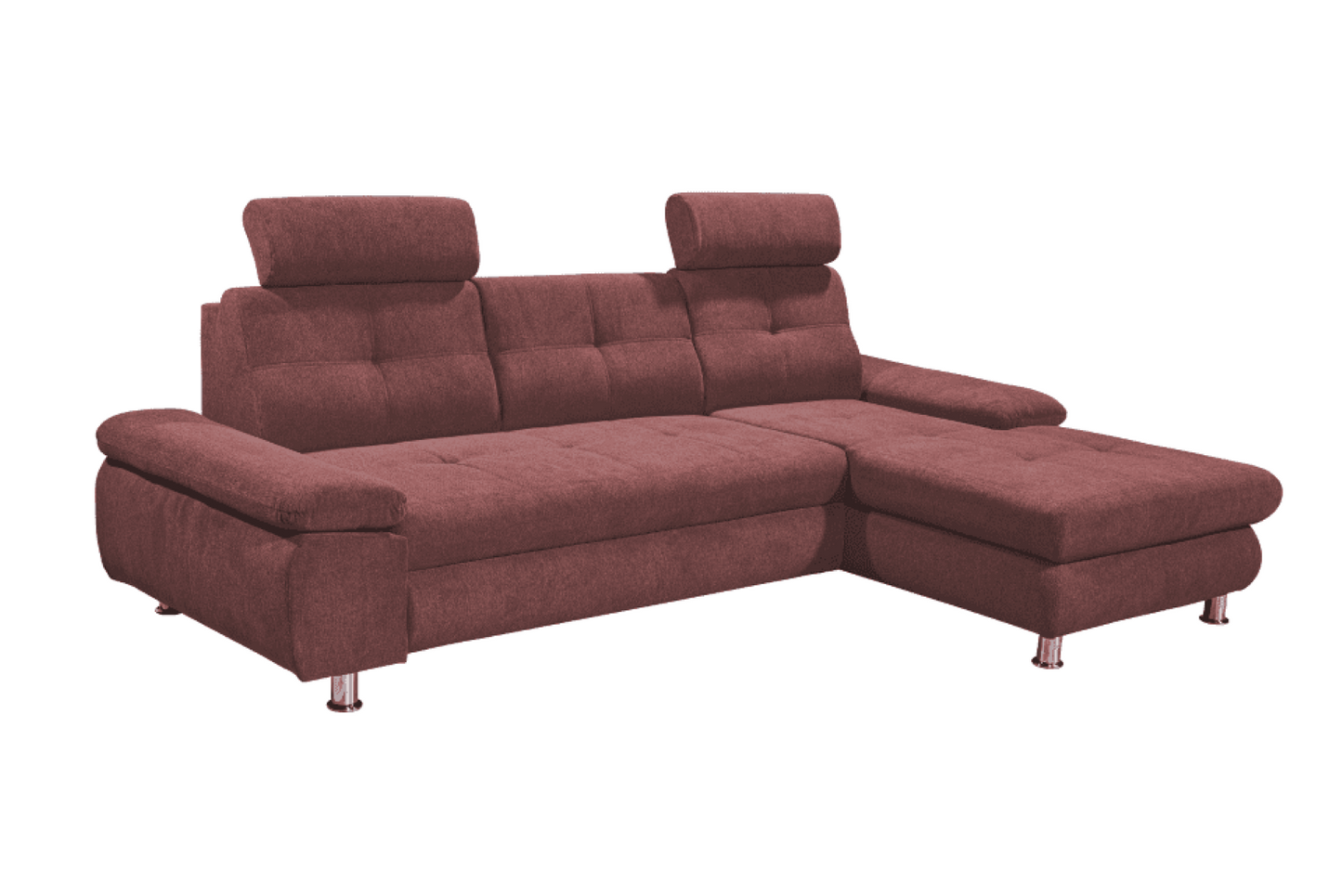 Ecksofa Alba von Ed Exciting Design – Stilvolles Sofa mit Stoff Brego, Schlaffunktion & Bettkasten, beidseitig bestellbar