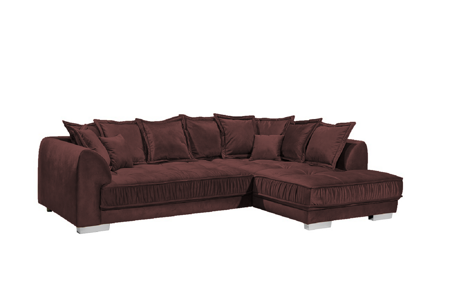 Ecksofa Pascha von ED Exciting Design - Luxus-Mikrofaser