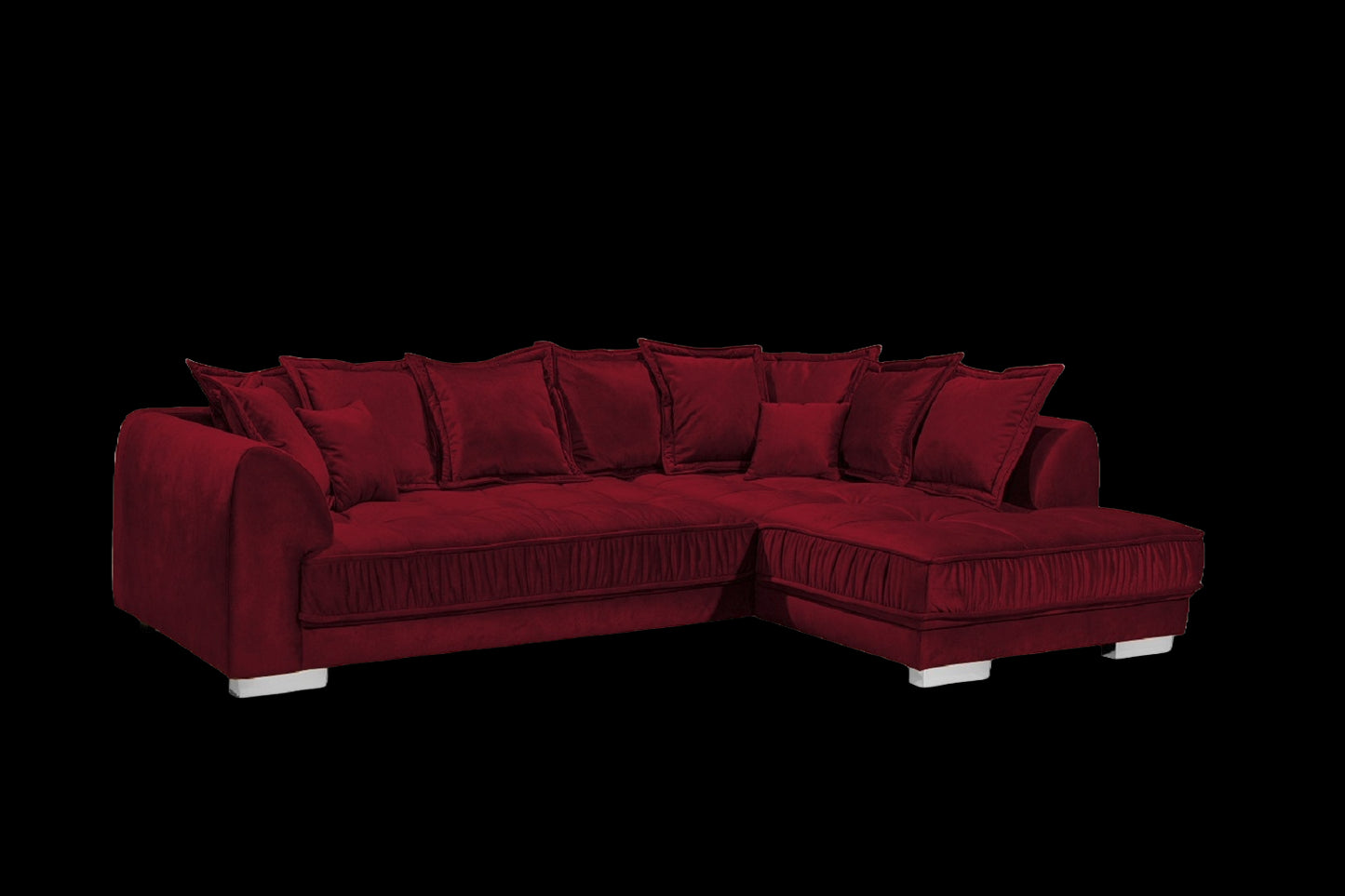 Ecksofa Pascha von ED Exciting Design - Luxus-Mikrofaser