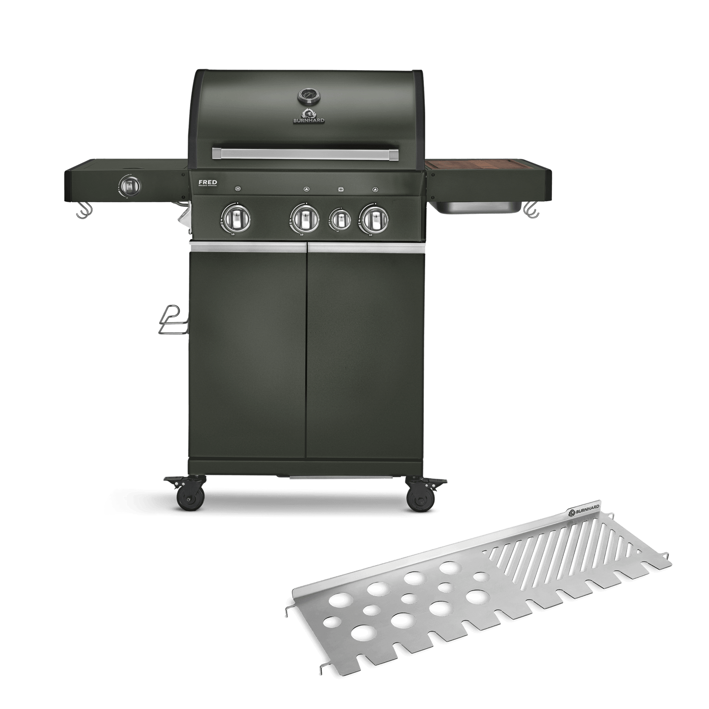 FRED | 3-Brenner Gasgrill | Deluxe Green Edition