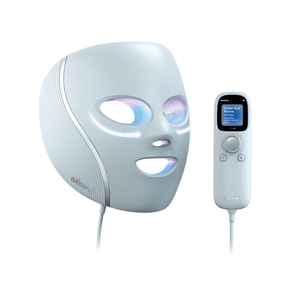 Shark CryoGlow LED-Maske + Kühlung der Augenpartie in Blau | FW312EU | von SharkNinja