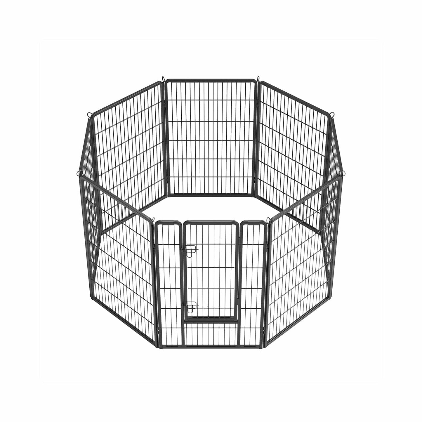 Freilaufgehege Hund mit 8 Gitterplatten je 77 x 120 cm