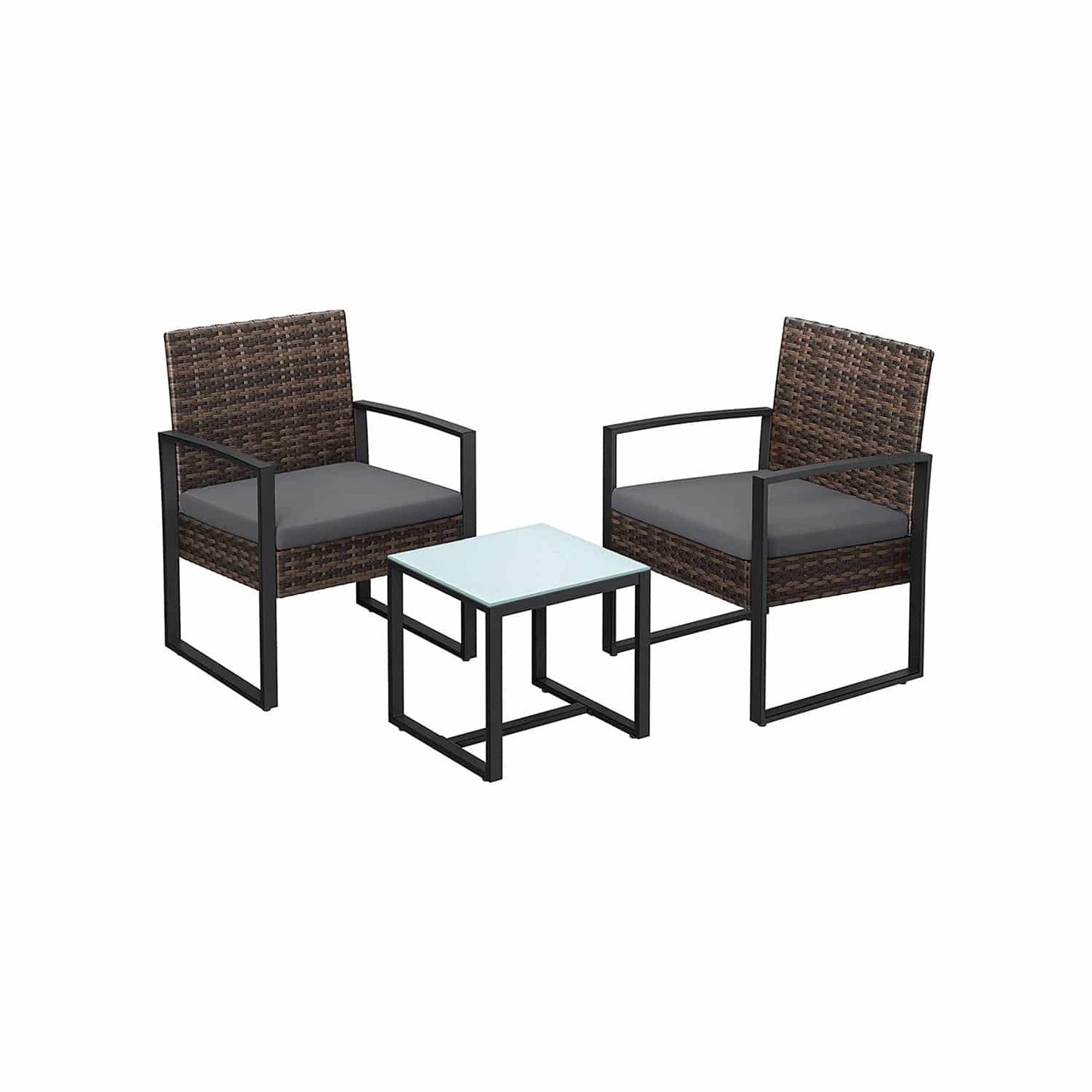 Gartenmöbel-Set in Rattanoptik 3-teilig