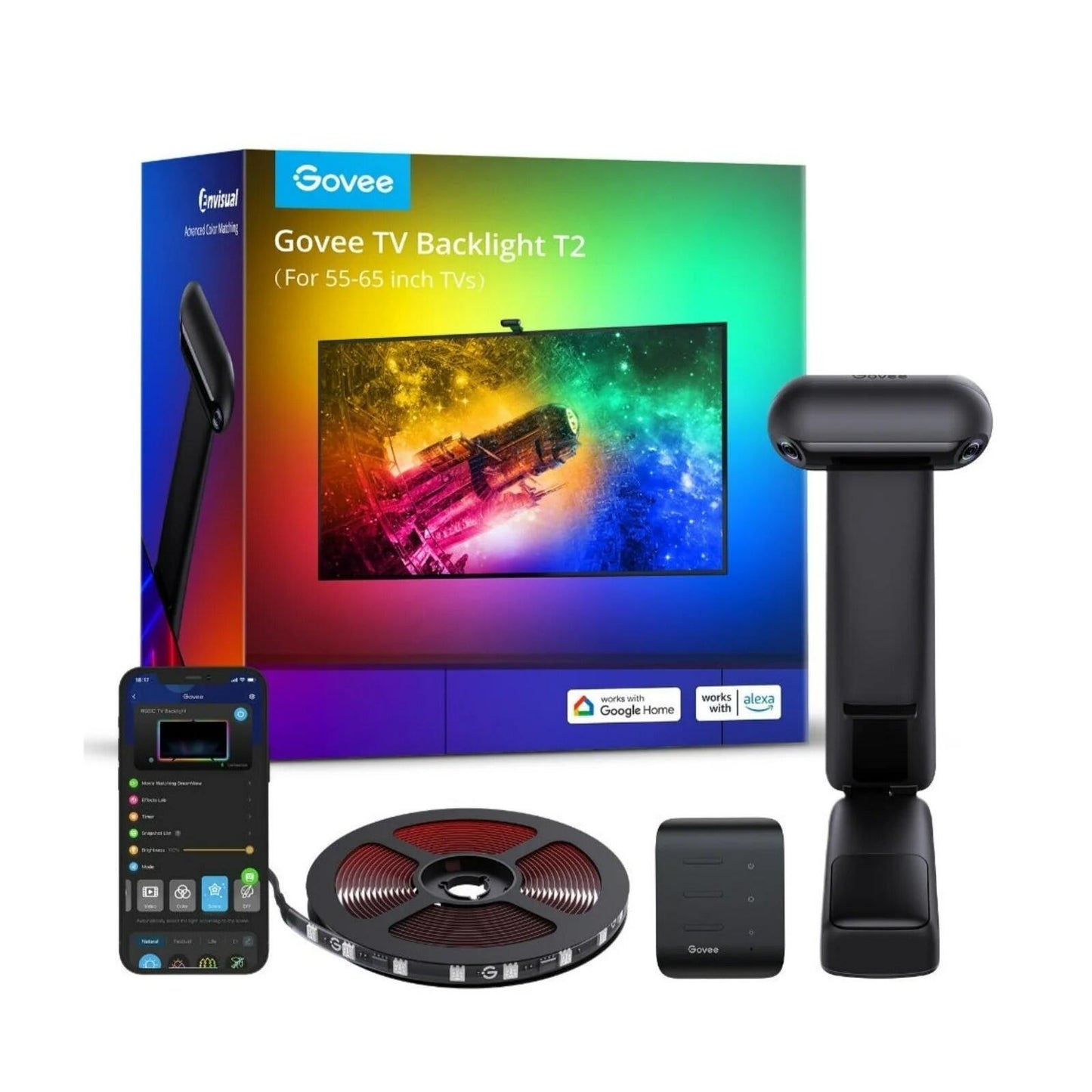 Govee RGBIC Envisual T2 TV Backlight für 55