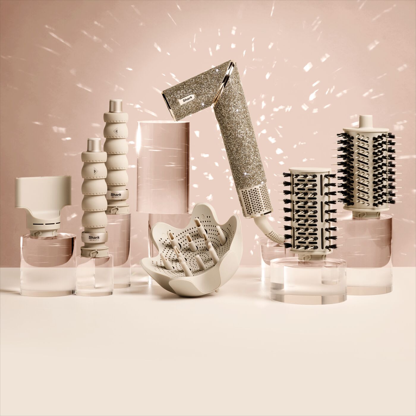 Shark FlexStyle Sparkle - Gold Diamond Limited Edition Haarstyler und -trockner HD446JSEU