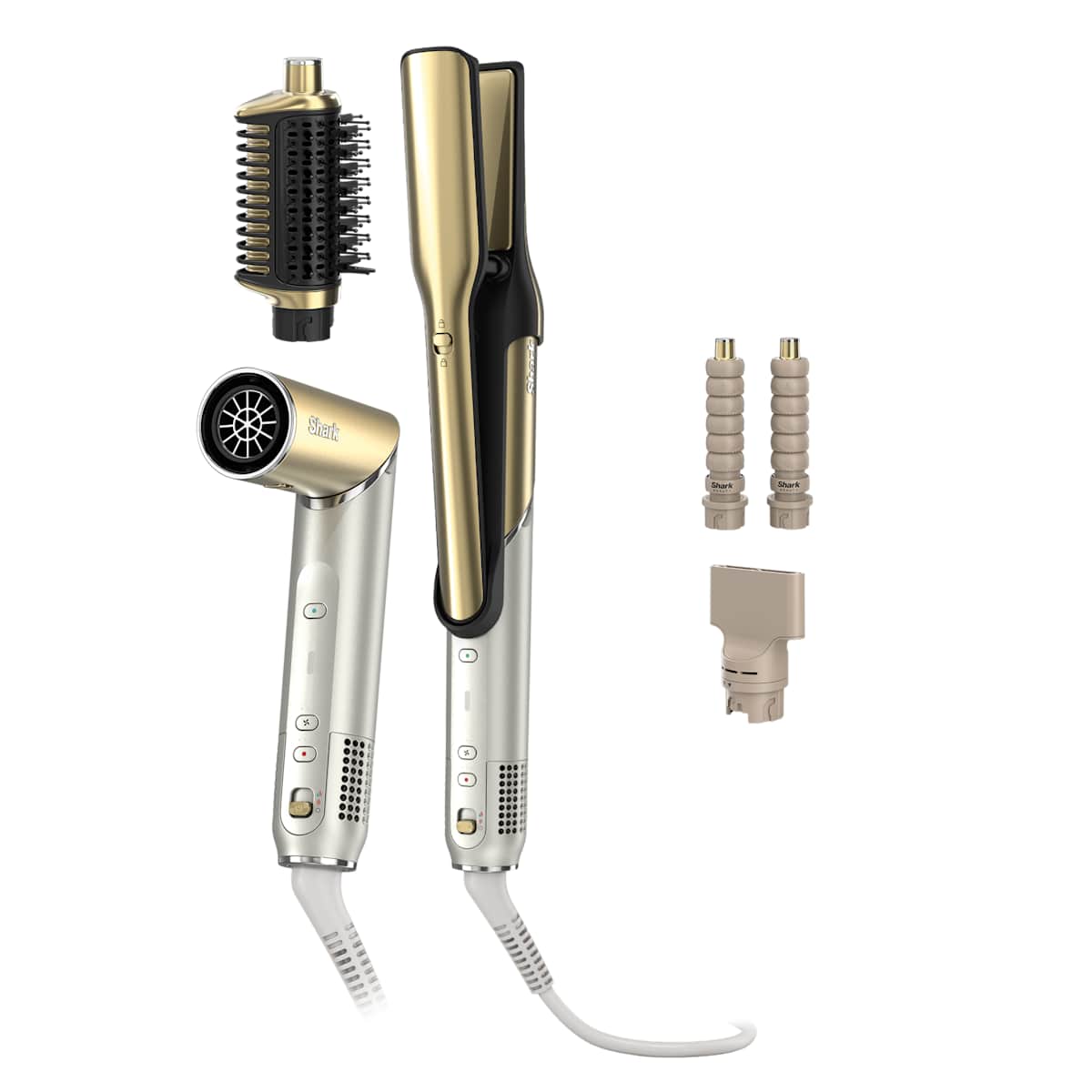 Shark Glam Multistyler für glattes und welliges Haar in Gold | HD6041SEU | von SharkNinja