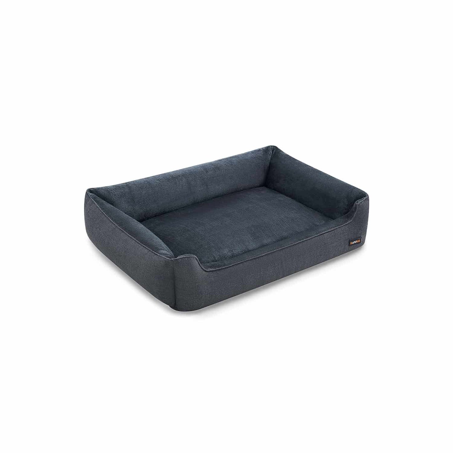 Hundebett mit erhöhten Ränder 120 x 90 x 30 cm dunkelgrau