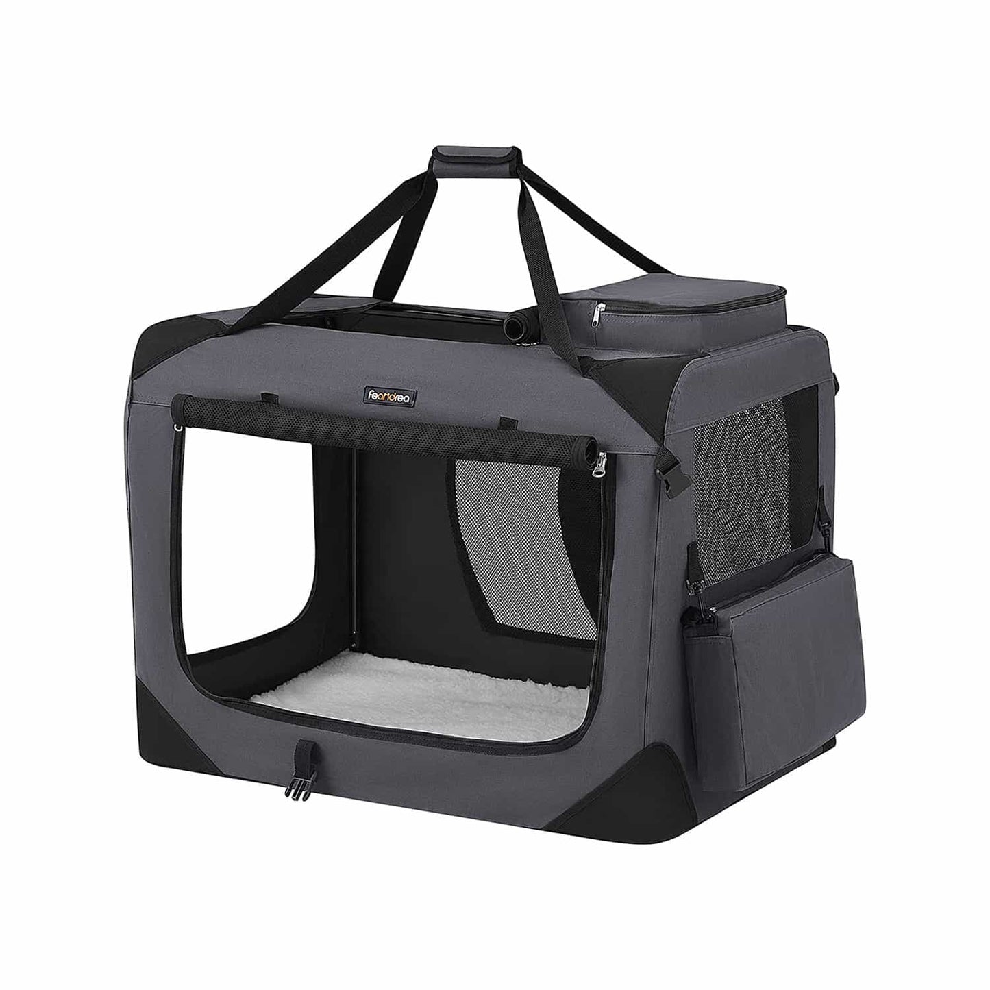 Hundebox faltbar 81 x 58 x 58 cm grau