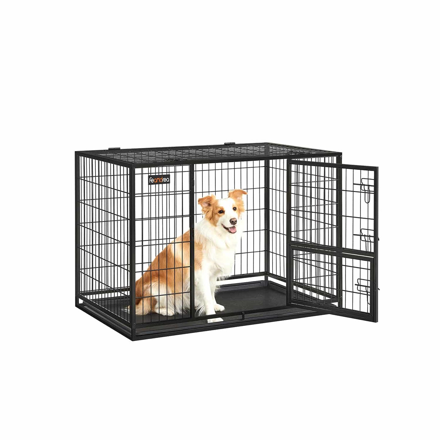 Hundekäfig mit 2 Türen 107 x 70 x 74,9 cm