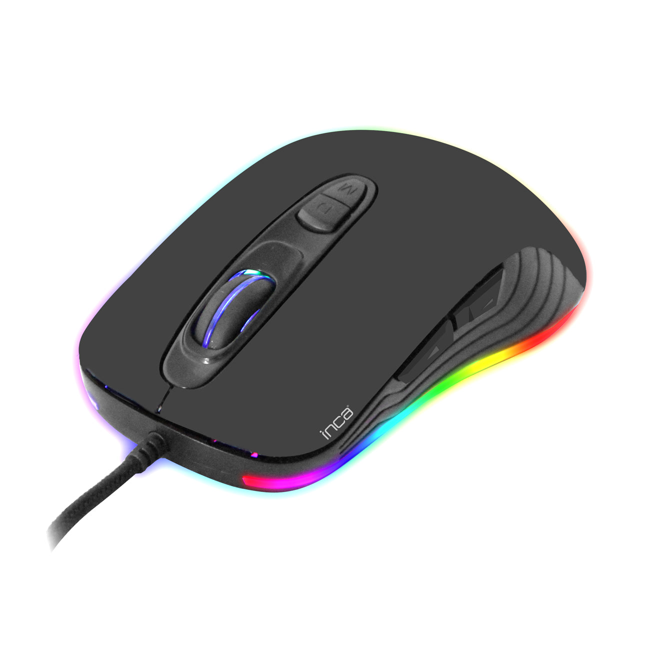 INCA Gaming Maus IMG-348 3200 DPI, RGB, 7 Tasten, USB, SW retail