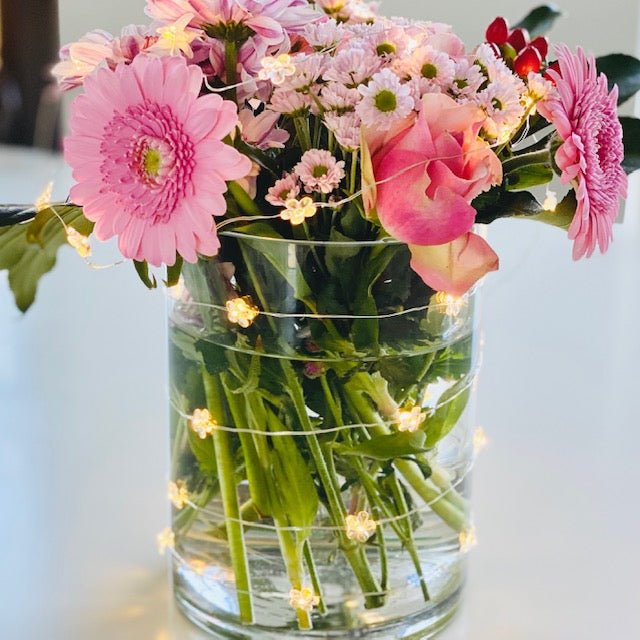 Led Blüten leichte Kette 2m