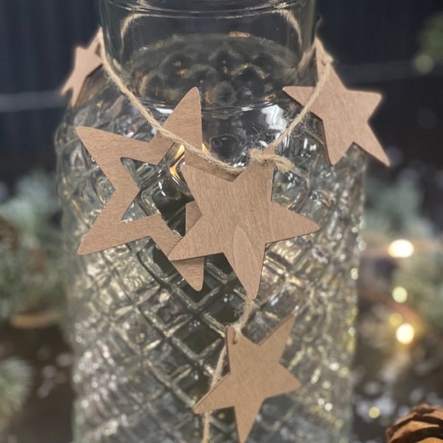 Deco-Schnur mit Sternen, 1 m