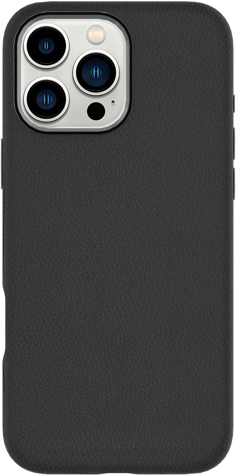 eSTUFF iPhone 16 Pro INFINITE VENICE Magnetic Leather Cover - Black