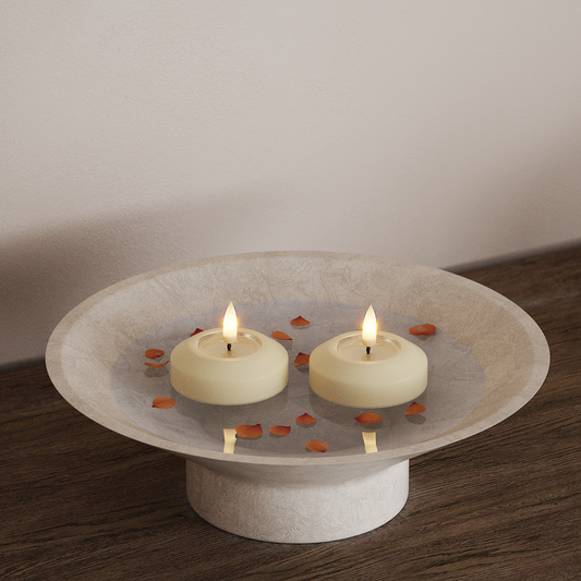 LED-Schwimmleuchten Ø 6,1 cm (2 Stück) Creme