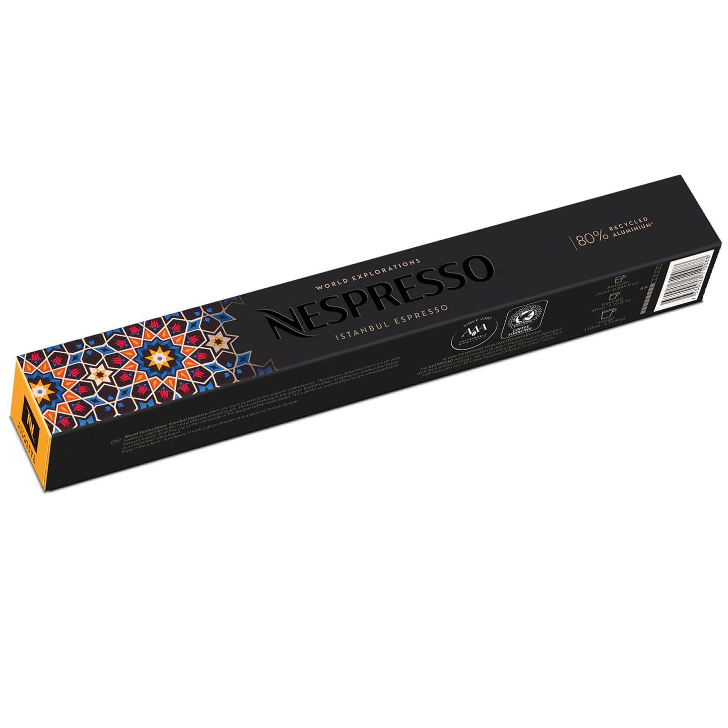 Nespresso Istanbul Espresso Original Line 10 Ristretto Kaffeekapseln 25 ml Röst- & Fruchtaromen mit Mandelnote