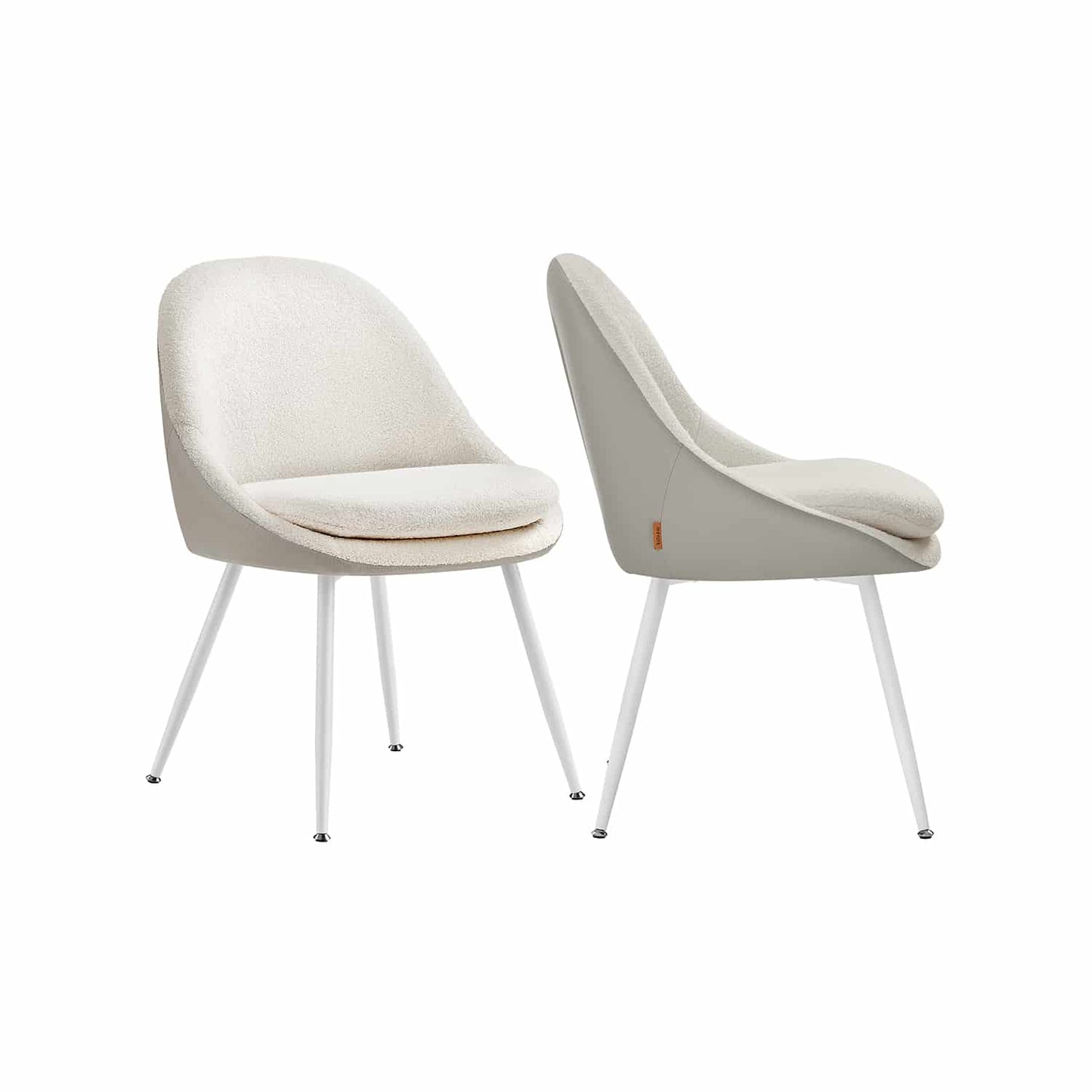 Esszimmerstuhl 2er Set mit nach außen stehenden Beinen