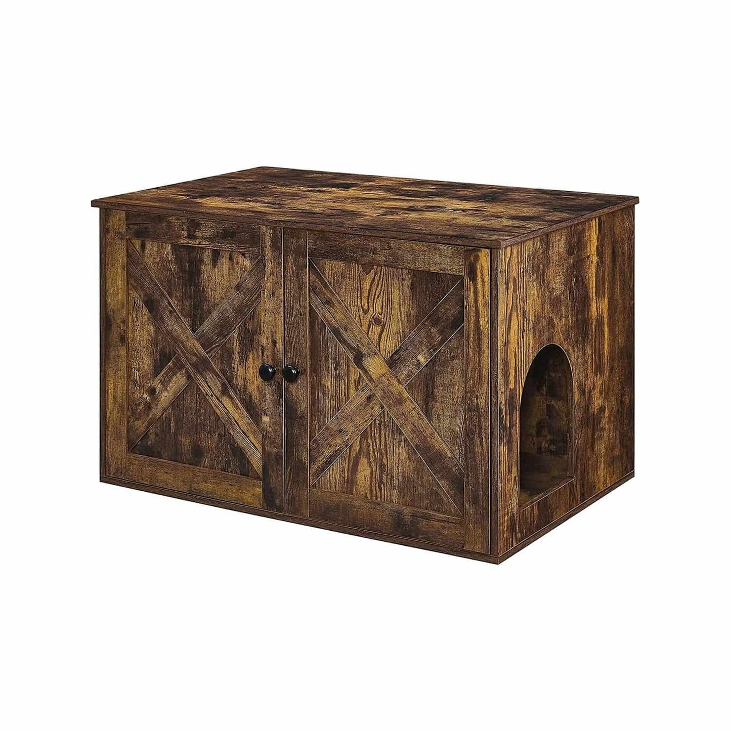 Katzenklo Schrank vintagebraun