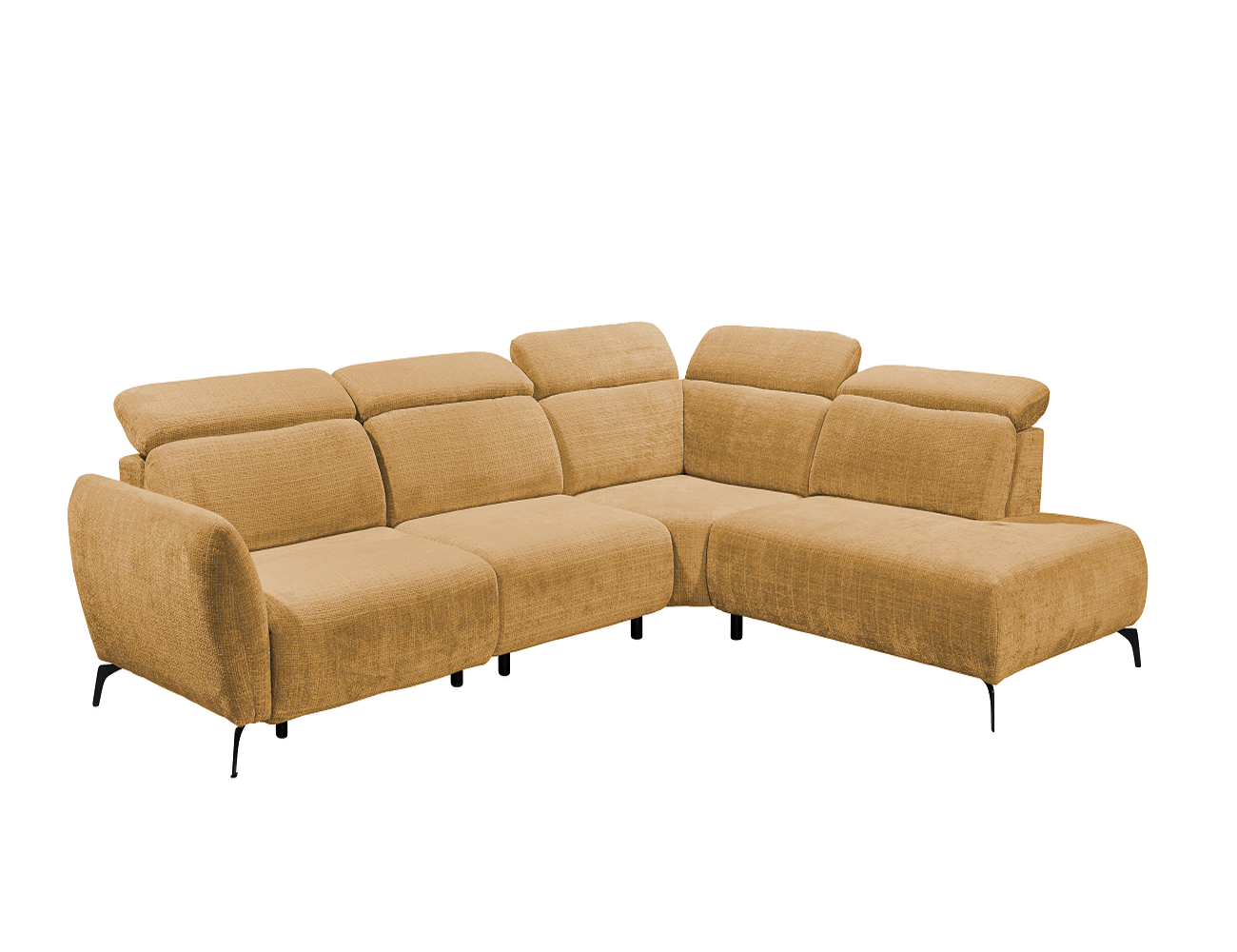 Luxus Relaxsofa Kiel von ED Exciting Design – Elektronische Relaxfunktion & Mikrofaser Chenille Bezug