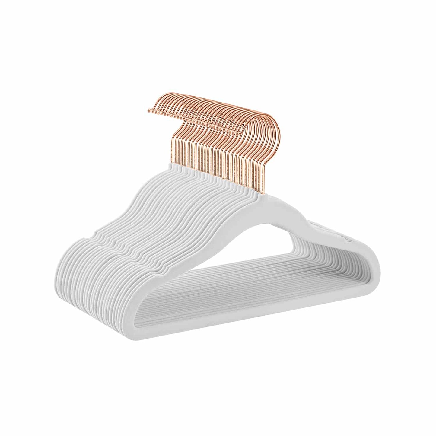 Kinderkleiderbügel 30er Setmit 360° drehbaren Haken wolkenweiß