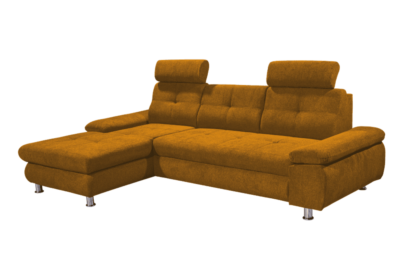 Ecksofa Alba von Ed Exciting Design – Stilvolles Sofa mit Stoff Brego, Schlaffunktion & Bettkasten, beidseitig bestellbar