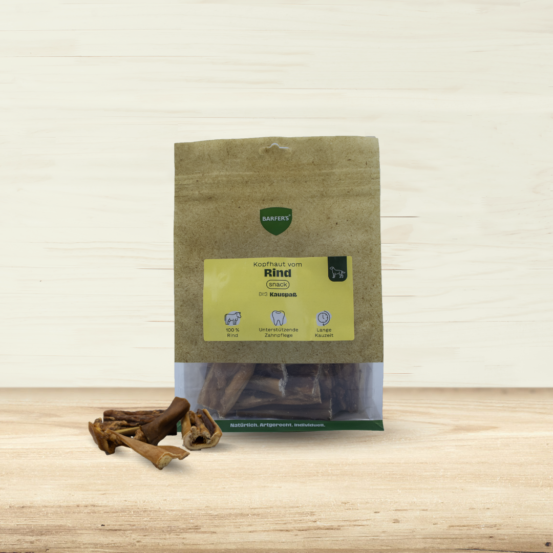 BARFER'S SNACK - Kopfhaut vom Rind